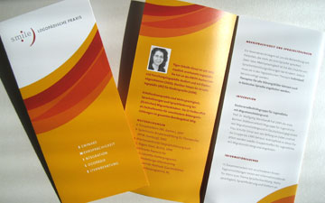 Informationsflyer f&uuml;r die Logop&auml;dische Praxis Smile
