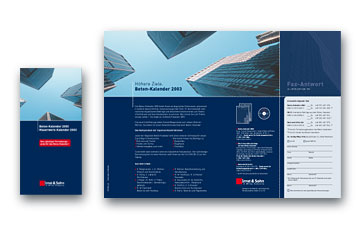 Anzeigen und Produktflyer f&uuml;r den Ernst und Sohn Betonkalender