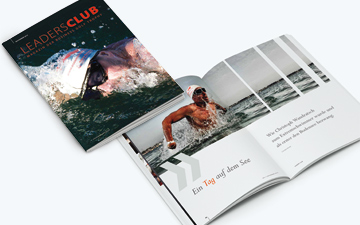 Gestaltung des Magazins Leaders Club